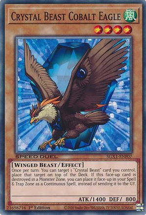 Crystal Beast Cobalt Eagle [SGX1-ENF07] Common - Yu-Gi-Oh! - Card Brawlers | Quebec | Canada |