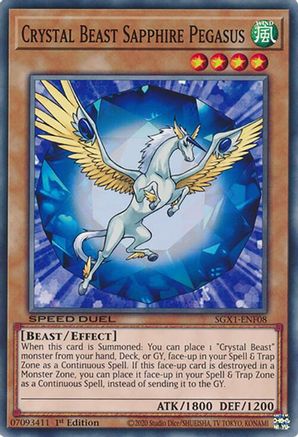 Crystal Beast Sapphire Pegasus [SGX1-ENF08] Common - Yu-Gi-Oh! - Card Brawlers | Quebec | Canada |