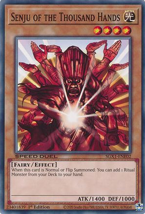 Senju of the Thousand Hands [SGX1-ENE02] Common - Yu-Gi-Oh! - Card Brawlers | Quebec | Canada |