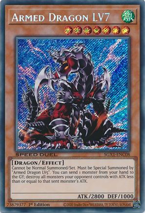 Armed Dragon LV7 [SGX1-ENC08] Secret Rare - Yu-Gi-Oh! - Card Brawlers | Quebec | Canada |