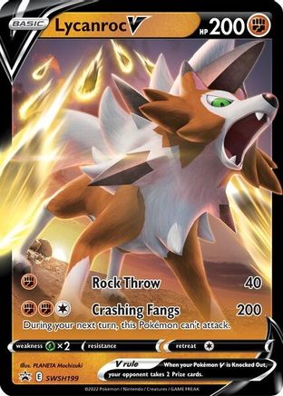 Lycanroc V (SWSH199) [Sword & Shield: Black Star Promos] - Pokémon - Card Brawlers | Quebec | Canada |