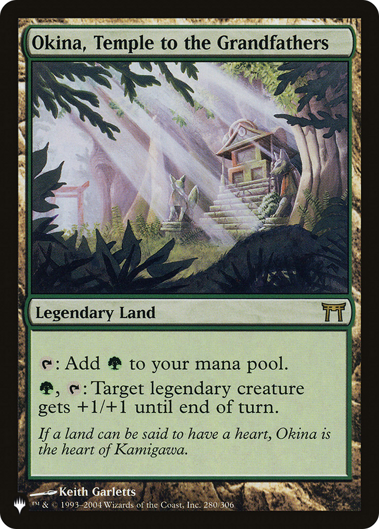 Okina, Temple to the Grandfathers [The List] - Magic: The Gathering - Card Brawlers | Quebec | Canada |