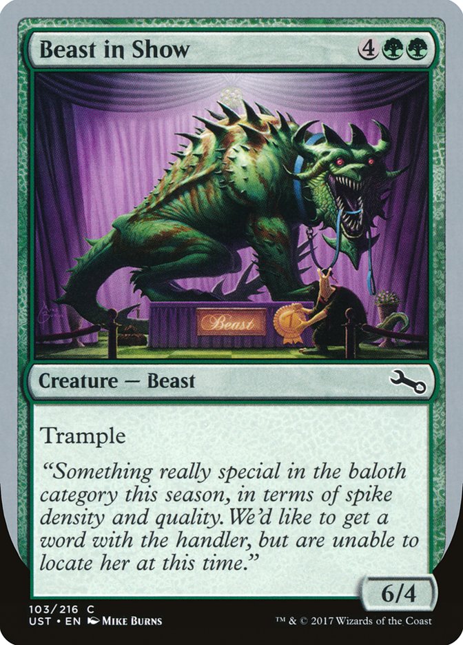 Beast in Show ("Something really special...") [Unstable] - Magic: The Gathering - Card Brawlers | Quebec | Canada |