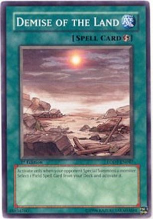 Demise of the Land [LODT-EN047] Common - Yu-Gi-Oh! - Card Brawlers | Quebec | Canada |
