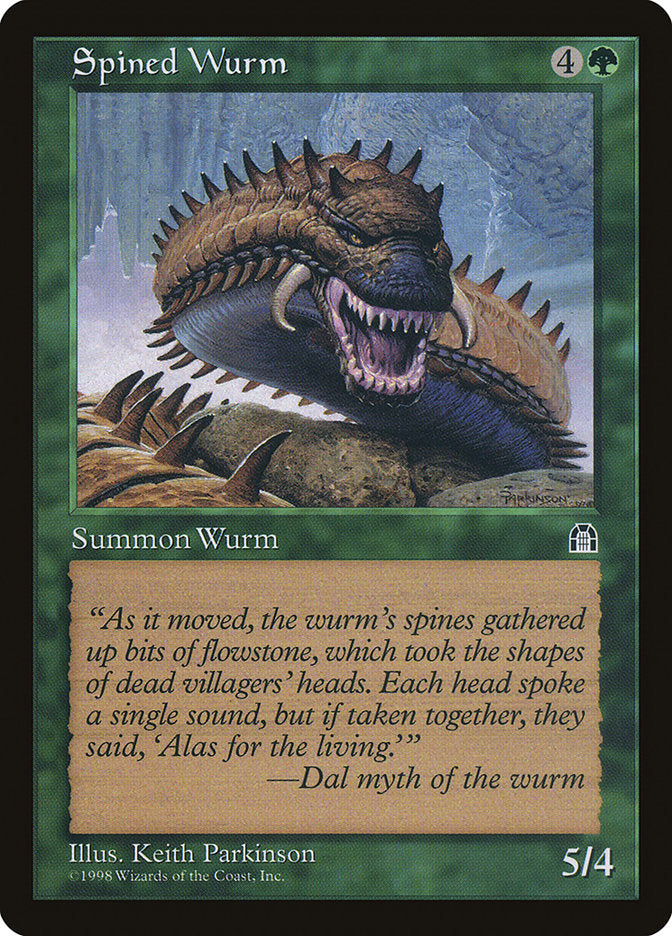 Spined Wurm [Stronghold] - Magic: The Gathering - Card Brawlers | Quebec | Canada |