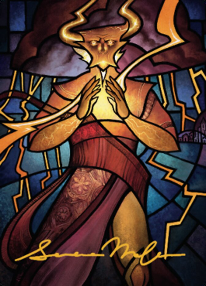 Najal, the Storm Runner Art Card (Gold-Stamped Signature) [Dominaria United Art Series] - Magic: The Gathering - Card Brawlers | Quebec | Canada |