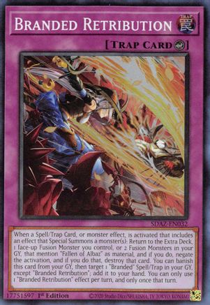 Branded Retribution [SDAZ-EN032] Super Rare - Yu-Gi-Oh! - Card Brawlers | Quebec | Canada |