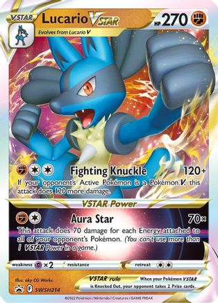 Lucario VSTAR (SWSH214) [Sword & Shield: Black Star Promos] - Pokémon - Card Brawlers | Quebec | Canada |