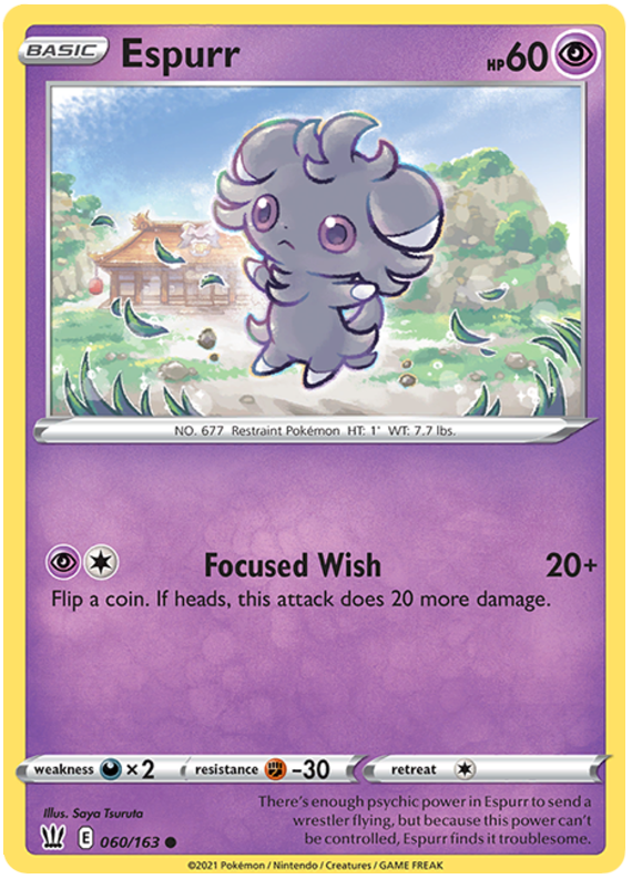 Espurr (060/163) [Sword & Shield: Battle Styles] - Pokémon - Card Brawlers | Quebec | Canada |