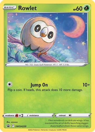 Rowlet (SWSH220) [Sword & Shield: Black Star Promos] - Pokémon - Card Brawlers | Quebec | Canada |