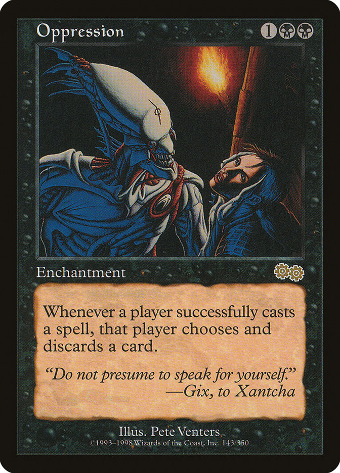Oppression [Urza's Saga] - Magic: The Gathering - Card Brawlers | Quebec | Canada |