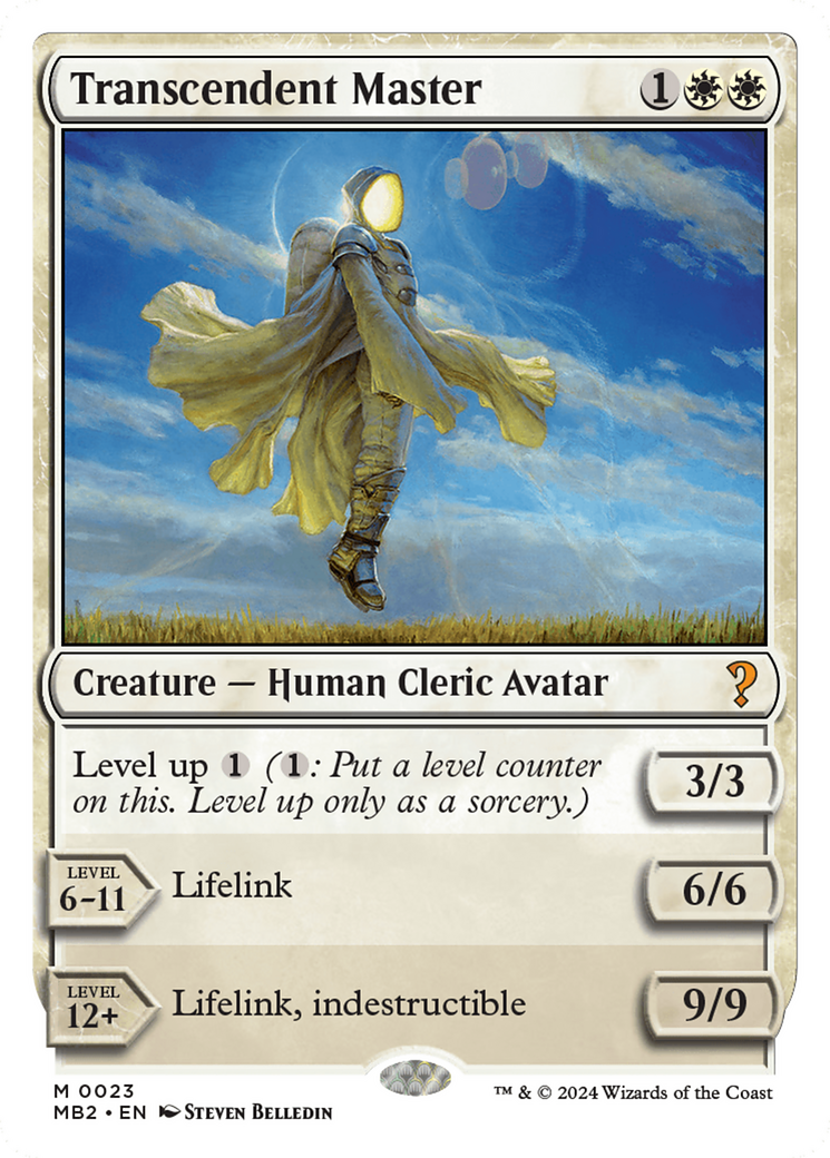 Transcendent Master (White Border) [Mystery Booster 2] - Magic: The Gathering - Card Brawlers | Quebec | Canada |