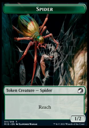 Human // Spider Double-Sided Token [Innistrad: Midnight Hunt Tokens] - Magic: The Gathering - Card Brawlers | Quebec | Canada |