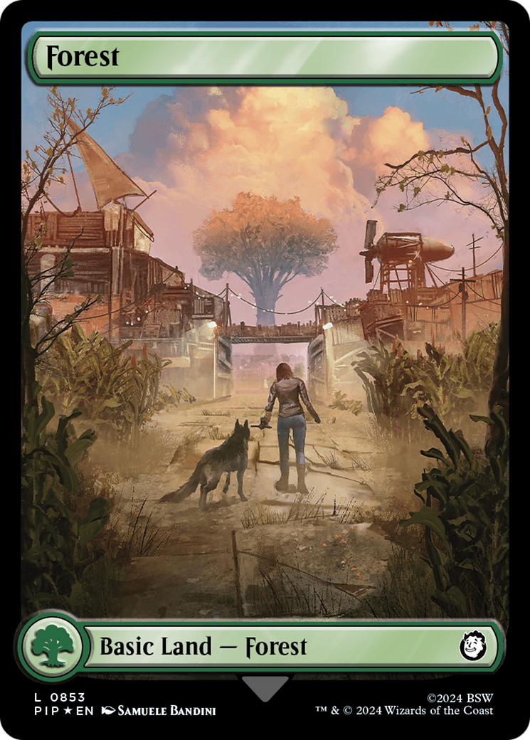 Forest (0853) (Surge Foil) [Fallout] - Magic: The Gathering - Card Brawlers | Quebec | Canada |