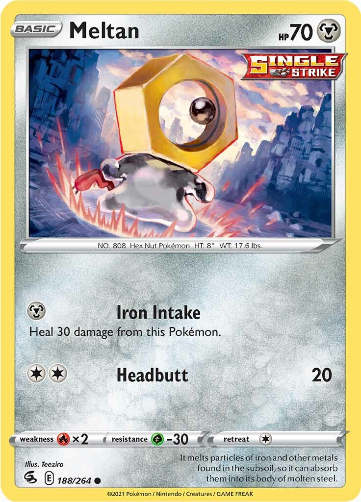 Meltan (188/264) [Sword & Shield: Fusion Strike] - Pokémon - Card Brawlers | Quebec | Canada |