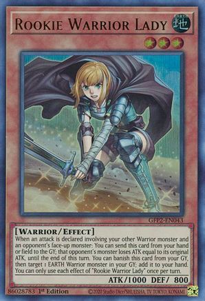 Rookie Warrior Lady [GFP2-EN043] Ultra Rare - Yu-Gi-Oh! - Card Brawlers | Quebec | Canada |