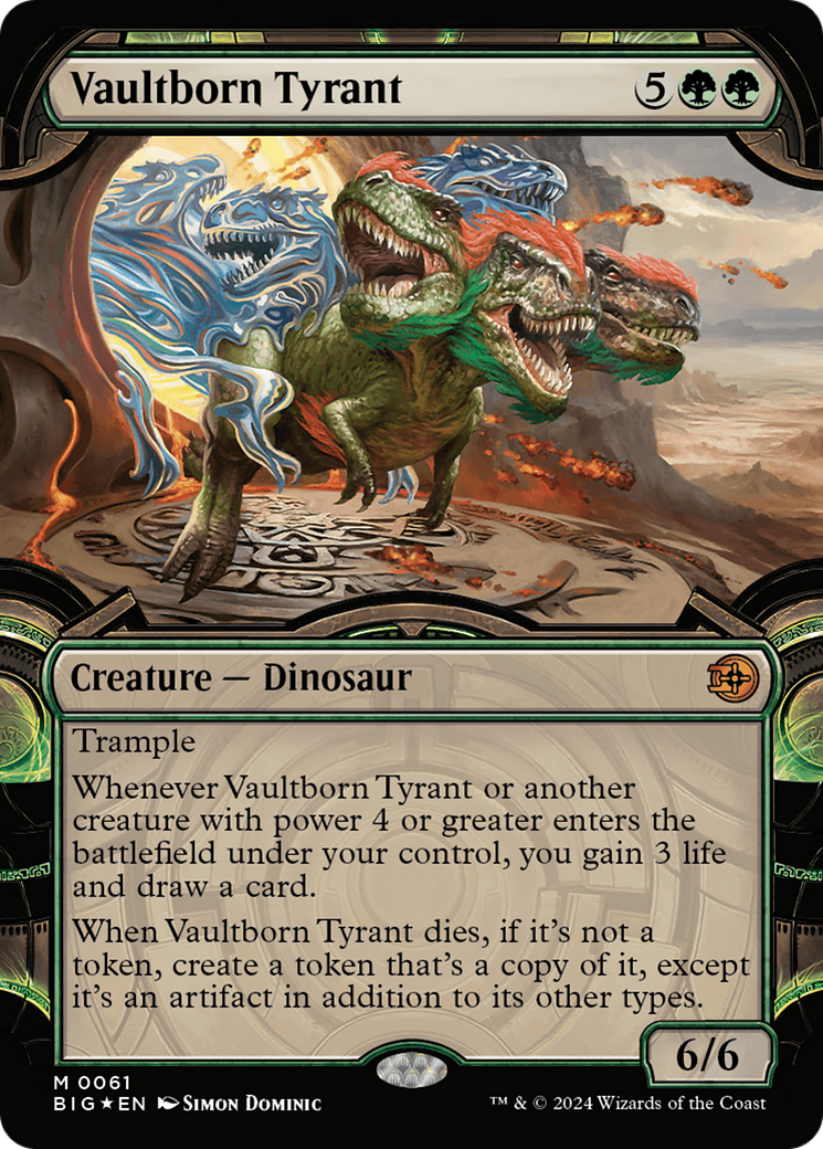 Vaultborn Tyrant (Showcase) (Raised Foil) [Outlaws of Thunder Junction: The Big Score] - Magic: The Gathering - Card Brawlers | Quebec | Canada |