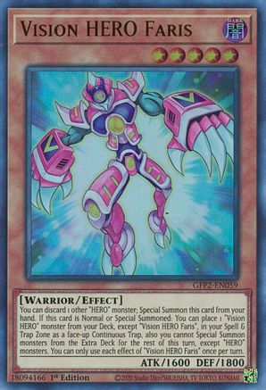 Vision HERO Faris [GFP2-EN059] Ultra Rare - Yu-Gi-Oh! - Card Brawlers | Quebec | Canada |