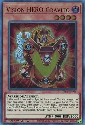 Vision HERO Gravito [GFP2-EN061] Ultra Rare - Yu-Gi-Oh! - Card Brawlers | Quebec | Canada |