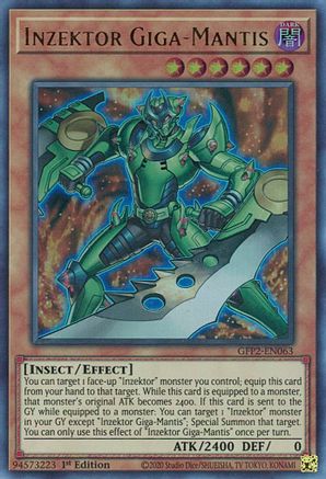 Inzektor Giga-Mantis [GFP2-EN063] Ultra Rare - Yu-Gi-Oh! - Card Brawlers | Quebec | Canada |