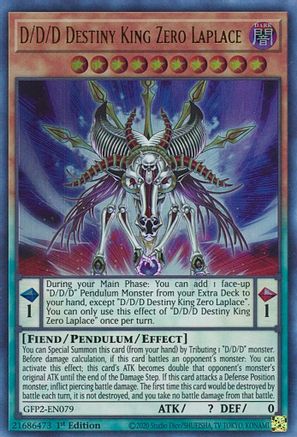 D/D/D Destiny King Zero Laplace [GFP2-EN079] Ultra Rare - Yu-Gi-Oh! - Card Brawlers | Quebec | Canada |