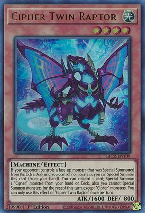Cipher Twin Raptor [GFP2-EN109] Ultra Rare - Yu-Gi-Oh! - Card Brawlers | Quebec | Canada |