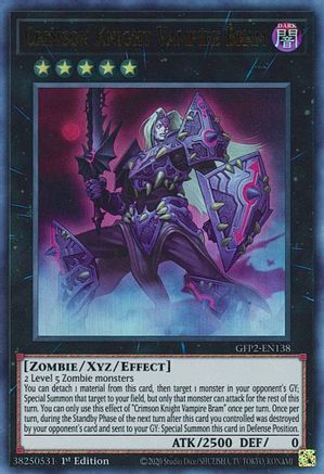 Crimson Knight Vampire Bram [GFP2-EN138] Ultra Rare - Yu-Gi-Oh! - Card Brawlers | Quebec | Canada |