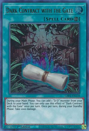 Dark Contract with the Gate [GFP2-EN159] Ultra Rare - Yu-Gi-Oh! - Card Brawlers | Quebec | Canada |