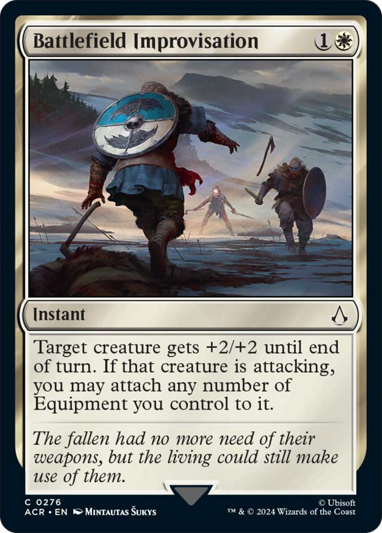 Battlefield Improvisation [Assassin's Creed] - Magic: The Gathering - Card Brawlers | Quebec | Canada |