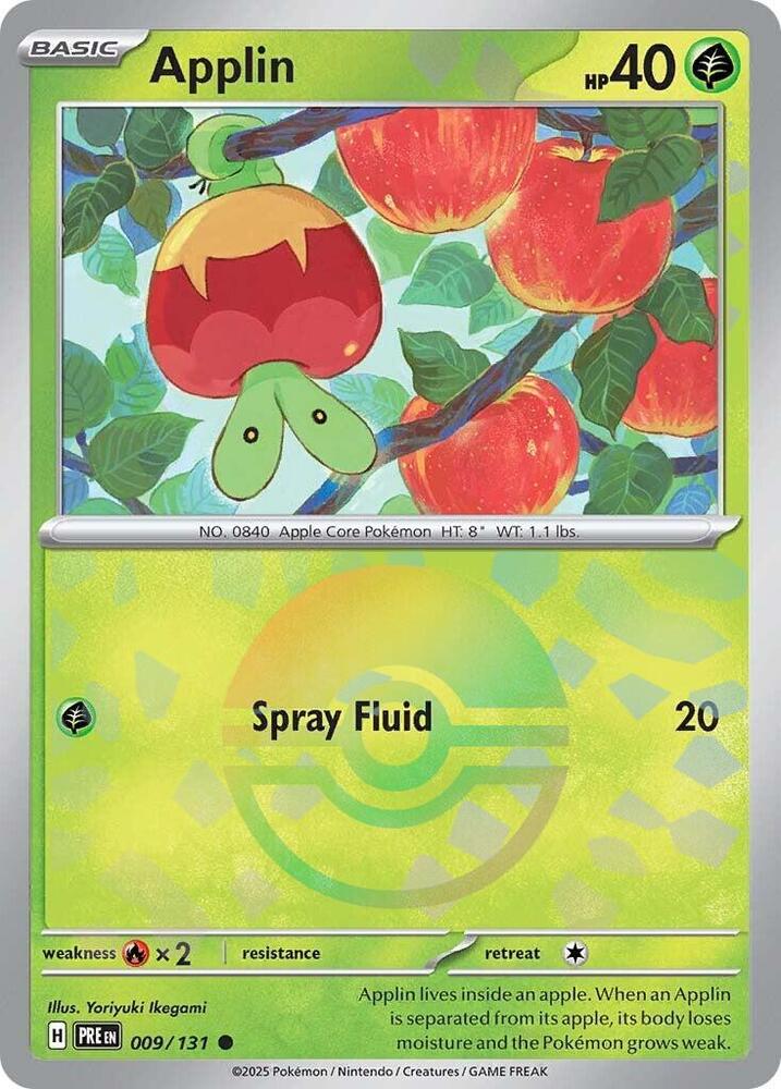 Applin (009/131) (Poke Ball Pattern) [Scarlet & Violet: Prismatic Evolutions] - Pokémon - Card Brawlers | Quebec | Canada |