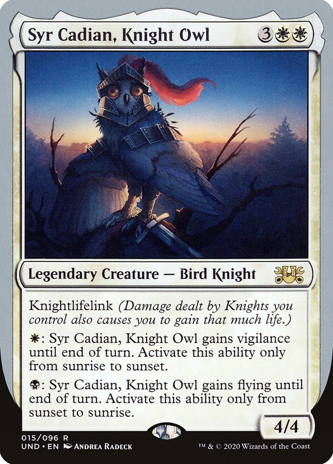 Syr Cadian, Knight Owl [Unsanctioned] - Magic: The Gathering - Card Brawlers | Quebec | Canada |