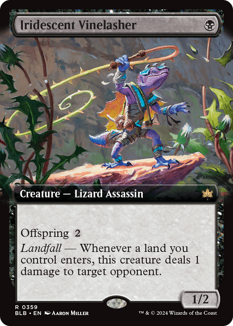 Iridescent Vinelasher (Extended Art) [Bloomburrow] - Magic: The Gathering - Card Brawlers | Quebec | Canada |