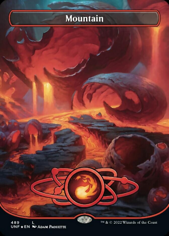 Mountain (489) (Planetary Space-ic Land) (Galaxy Foil) [Unfinity] - Magic: The Gathering - Card Brawlers | Quebec | Canada |