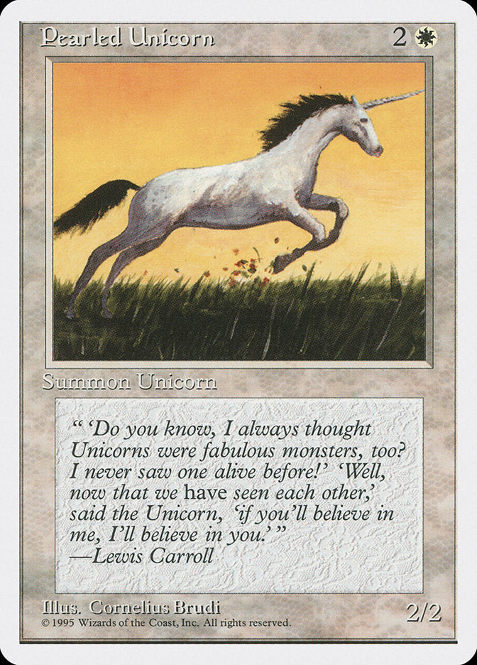 Pearled Unicorn [Fourth Edition] - Magic: The Gathering - Card Brawlers | Quebec | Canada |