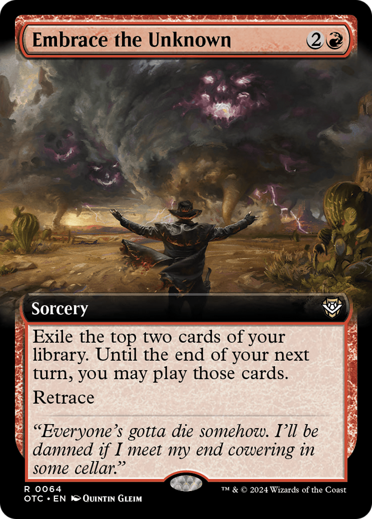 Embrace the Unknown (Extended Art) [Outlaws of Thunder Junction Commander] - Magic: The Gathering - Card Brawlers | Quebec | Canada |