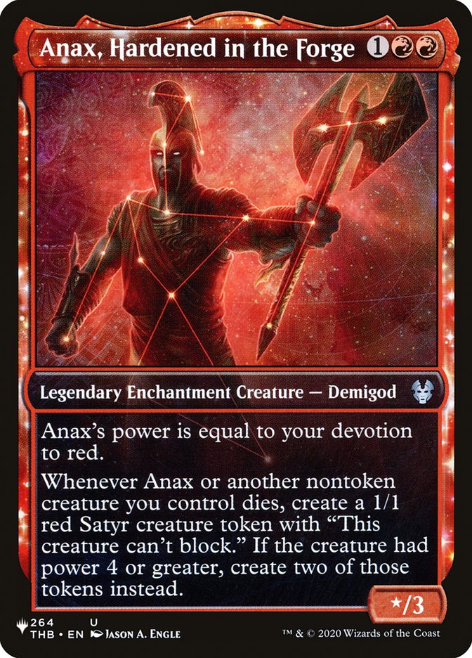 Anax, Hardened in the Forge (Showcase) [The List] - Magic: The Gathering - Card Brawlers | Quebec | Canada |