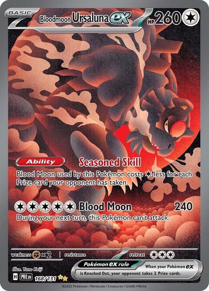 Bloodmoon Ursaluna ex (168/131) [Scarlet & Violet: Prismatic Evolutions] - Pokémon - Card Brawlers | Quebec | Canada |