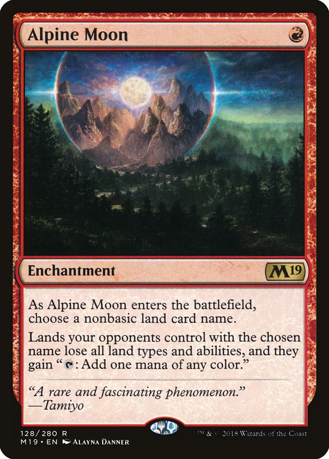 Alpine Moon [Core Set 2019] - Magic: The Gathering - Card Brawlers | Quebec | Canada |
