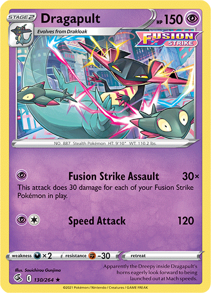 Dragapult (130/264) [Sword & Shield: Fusion Strike] - Pokémon - Card Brawlers | Quebec | Canada |