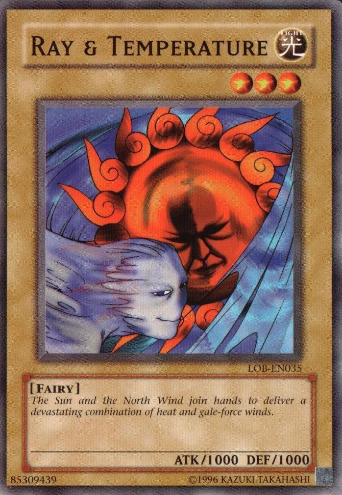 Ray & Temperature [LOB-EN035] Common - Yu-Gi-Oh! - Card Brawlers | Quebec | Canada |