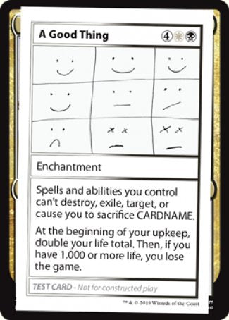 A Good Thing (2021 Edition) [Mystery Booster Playtest Cards] - Magic: The Gathering - Card Brawlers | Quebec | Canada |