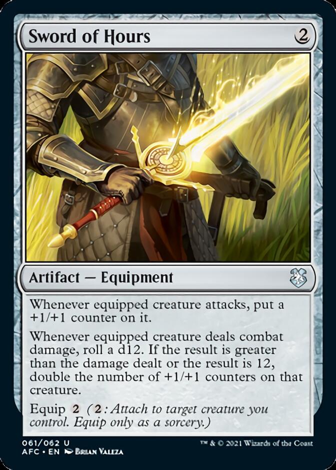 Sword of Hours [Dungeons & Dragons: Adventures in the Forgotten Realms Commander] - Magic: The Gathering - Card Brawlers | Quebec | Canada |