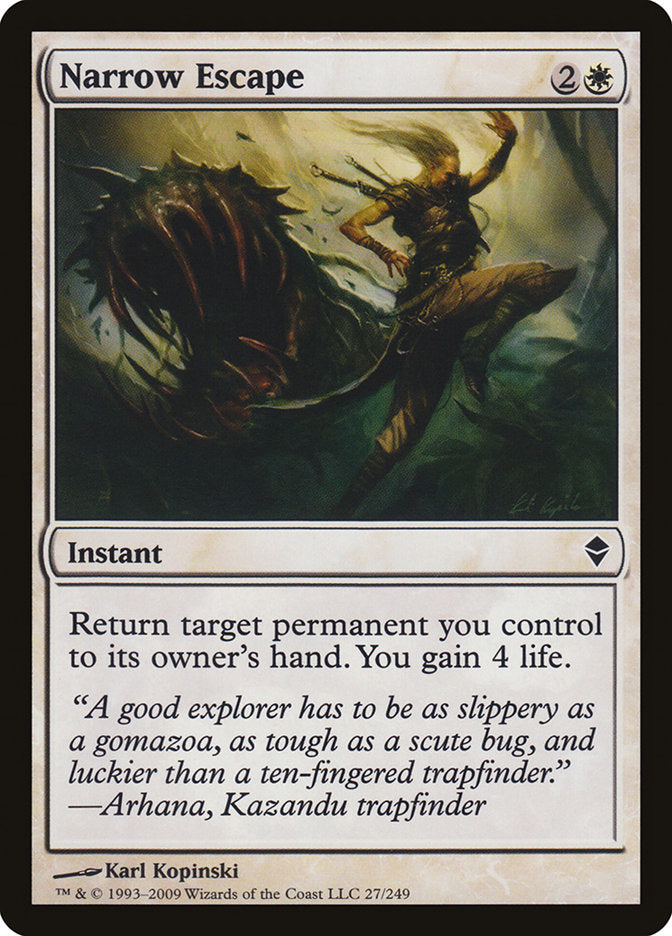 Narrow Escape [Zendikar] - Magic: The Gathering - Card Brawlers | Quebec | Canada |