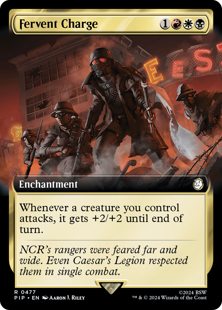 Fervent Charge (Extended Art) [Fallout] - Magic: The Gathering - Card Brawlers | Quebec | Canada |