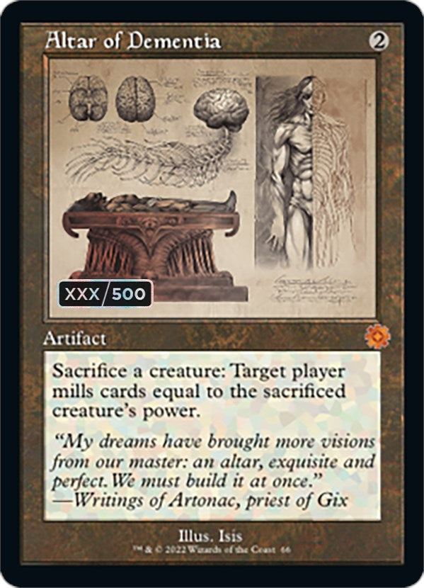 Altar of Dementia (Retro Schematic) (Serialized) [The Brothers' War Retro Artifacts] - Magic: The Gathering - Card Brawlers | Quebec | Canada |