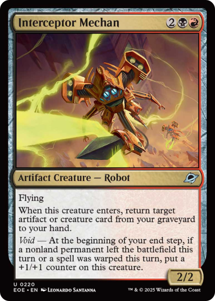 Interceptor Mechan [Edge of Eternities] - Magic: The Gathering - Card Brawlers | Quebec | Canada |