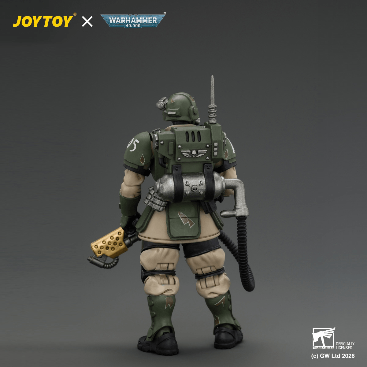 JOYTOY - Warhammer 40k - Astra Militarum - Kasrkin 2 with Flamer - (PREORDER) October 30, 2026