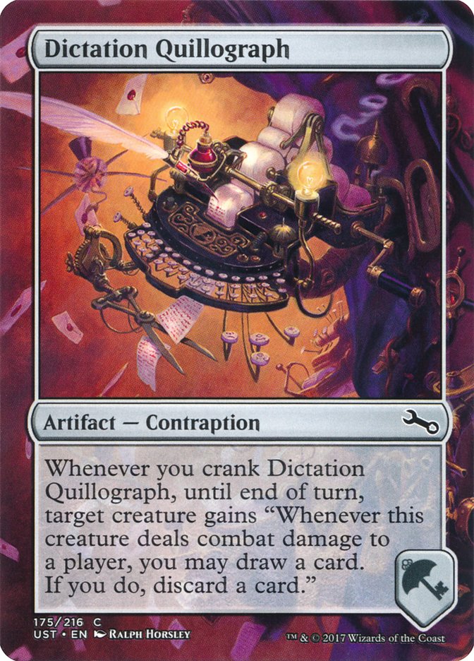 Dictation Quillograph [Unstable] - Magic: The Gathering - Card Brawlers | Quebec | Canada |