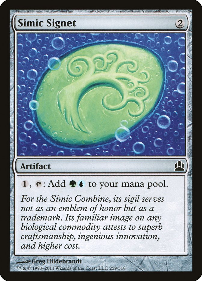 Simic Signet [Commander 2011] - Magic: The Gathering - Card Brawlers | Quebec | Canada |