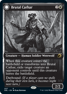 Brutal Cathar // Moonrage Brute [Innistrad: Double Feature] - Magic: The Gathering - Card Brawlers | Quebec | Canada |